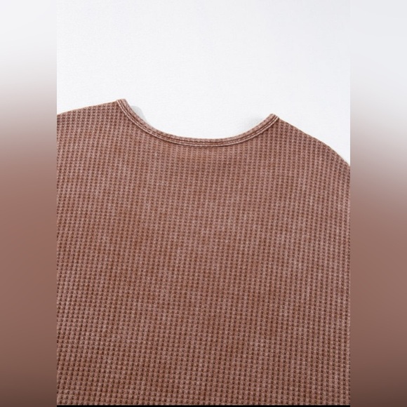 LAST ONE Waffle Fringed Sweater for Women - Picture 6 of 13